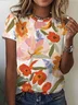 Casual Loose Floral T-Shirt