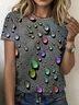 3d printing Casual Abstract Crew Neck T-Shirt