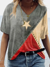 Loose Casual Independence Day Art Print T-Shirt