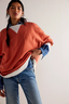 Women Oversized Color Block Long Sleeve Sweatshirt Casual Crew Neck Shirt Loose Fit Pullover Top Y2K Clothes