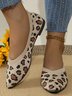 Casual Mesh Fabric Leopard Shallow Shoes