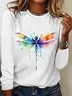 Casual Loose Dragonfly T-Shirt