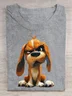 Jersey Dog Crew Neck Casual T-Shirt