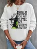 BUCKLE UP BUTTERCUP YOU JUST FLIPPED MY WIICH SWIICH witch Halloween Sweatshirt