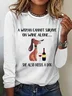 Dog Cotton-Blend Loose Casual T-Shirt