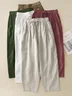 Plain Casual Loose Pants