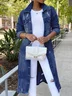 Casual Loose Denim Distressing Denim Jacket