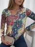 V Neck Casual T-Shirt