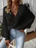 Wool/Knitting Casual Loose Cardigan