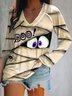 Casual Knitted Loose Halloween T-Shirt