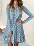 Casual Turtleneck Dress With No