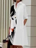 Regular Fit Casual Jersey Face Dress With No