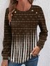 Casual Geometric Blouse