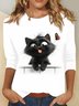 Loose Cat Casual T-Shirt