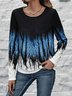 Abstract Print Casual T-Shirt