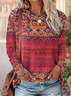 Casual Floral Jersey T-Shirt