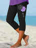 Women's Alzheimer Fighter Supporter Cropped Leggings