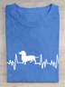 Loose Crew Neck Abstract Casual T-Shirt