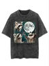 Raccoon printed washed T-shirt