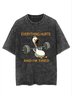 Casual Loose Duck Text Letters T-Shirt