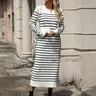 Casual Loose Sweater Dress With No