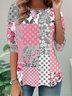 Jersey Casual Polka Dots T-Shirt
