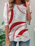 Loose Casual Crew Neck Jersey T-Shirt