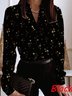 V Neck Casual Floral Blouse