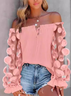 Jersey Casual Off The Shoulder Blouse