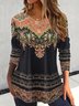 Jersey Crew Neck Casual Loose T-Shirt