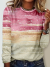 Jersey Crew Neck Loose Casual T-Shirt