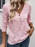 Jersey Loose Casual Blouse