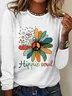 Hippie soul peace sign flower Vintage T-Shirt