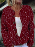 Regular Fit Casual Christmas Cardigan