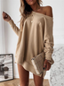 Casual Plain Sweatshirt