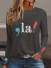 Kamala Harris Inspired Text Letter Women's T-shirt