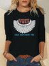 Casual Vote Like Ruth Sent You Cotton-Blend T-Shirt