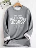 Fleece Halloween Are You Fall-O-Ween Thanksgiving  Jesus Sweatshirt