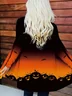 Halloween pumpkin print long sleeved cardigan