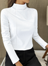 Casual Plain Buckle Jersey T-Shirt