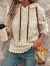 Floral Hoodie Casual Loose Sweatshirt