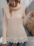Plain Casual Crew Neck Loose Blouse