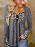 Casual Loose V Neck Blouse