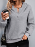 Loose Long Sleeve Plain Casual Hoodie