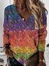 Mushrooms Loose Casual Sweatshirt