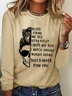 Skeleton print casual T-shirt