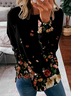 Crew Neck Casual Sweatshirt