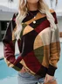 Loose Crew Neck Casual Sweatshirt