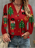 Crew Neck Casual Christmas T-Shirt