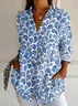 Shawl Collar Four-Side Projectile Casual Shirt